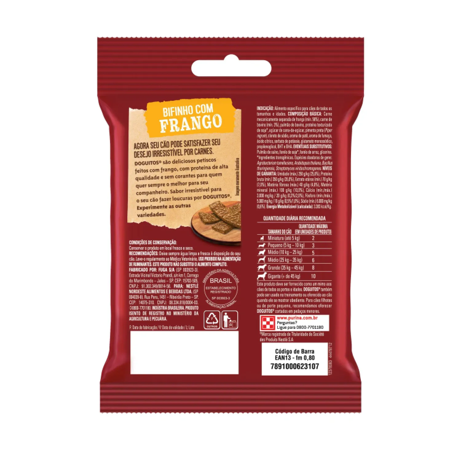 Petisco Cães Doguitos Rodízio Frango Purina